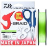 Шнур DAIWA J-Braid X8E-W/SC 300м 0,10мм светло-желтый + ножницы 40002962
